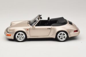 Porsche 911 964 Turbo Look Kabriolet Zermatt Silver Norev 1:18 187140 Kov – obrázek 4 z 8