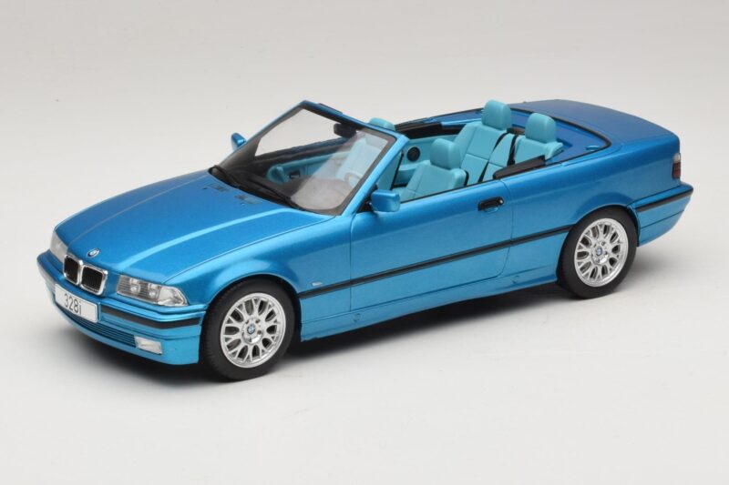 BMW 3 Series E36 Kabriolet Modrý Metalíza MCG 1:18 MCG18319 Kov