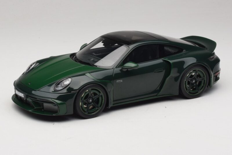 Porsche 911 992 Turbo S Brabus 900 Rocket R Mean Green GT Spirit 1:18 GT959 Pryskyřice