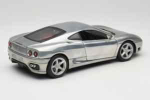 Ferrari 360 Modena Chromová Stříbrná Hot Wheels 1:18 27774 Kov – obrázek 3 z 8