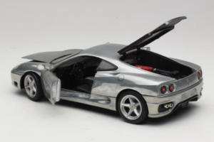 Ferrari 360 Modena Chromová Stříbrná Hot Wheels 1:18 27774 Kov – obrázek 5 z 8