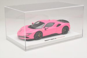 Ferrari SF90 Pack Fiorano Lesklý Qatar Pink BBR 1:18 RACELINE137 Pryskyřice – obrázek 6 z 7