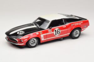 Ford Mustang Boss 302 #16 Bud Moore Engineering G. Follmer Trans-Am 1969 OEM 1:18 FORD006 Kov
