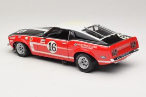 Ford Mustang Boss 302 #16 Bud Moore Engineering G. Follmer Trans-Am 1969 OEM 1:18 FORD006 Kov – obrázek 7 z 8