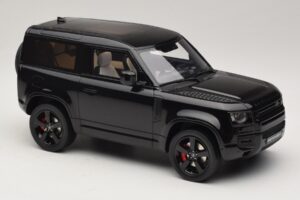 Land Rover Defender 90 L663 P400 X-Dynamic HSE Santorini Black GT Spirit 1:18 GT992 Pryskyřice – obrázek 4 z 6