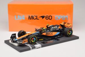 McLaren MCL60 #4 L. Norris 2nd Place Hungarian GP 2023 Minichamps 1:18 537233004 Pryskyřice – obrázek 7 z 7