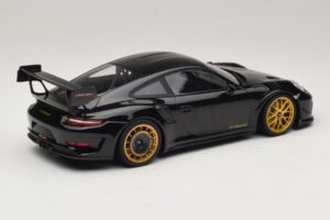 Porsche 911 992 GT3 RS Manthey Racing Černý se Zlatými Ráfky Minichamps 1:18 MR-911-GT3RS-1804 Kov – obrázek 2 z 6