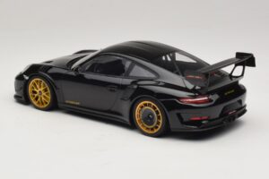 Porsche 911 992 GT3 RS Manthey Racing Černý se Zlatými Ráfky Minichamps 1:18 MR-911-GT3RS-1804 Kov – obrázek 5 z 6