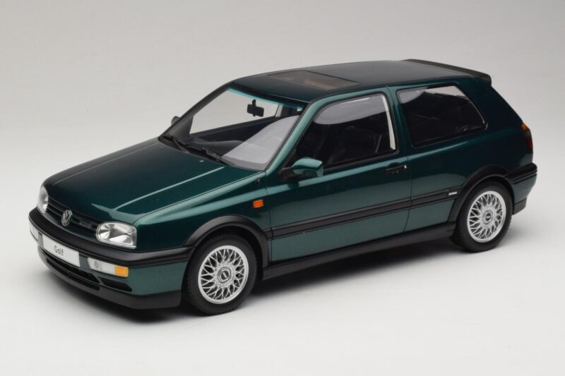 Volkswagen Golf Mk3 VR6 Carat Dragon Green Otto 1:12 G099 Pryskyřice