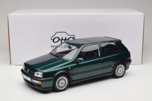 Volkswagen Golf Mk3 VR6 Carat Dragon Green Otto 1:12 G099 Pryskyřice – obrázek 6 z 6