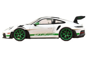 Porsche 911 992 GT3 RS Tribute to Carrera RS Bílý Python Green Norev 1:12 127535 Kov – obrázek 3 z 4