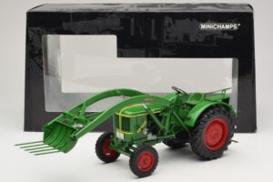 Deutz F2L 514 Traktor Čelní Nakladač Zelený Minichamps 1:18 109144071 Kov – obrázek 6 z 6