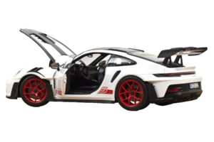 Porsche 911 992 GT3 RS Weissach Package Bílý Pyro Red Norev 1:18 187373 Kov – obrázek 2 z 3