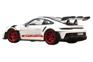 Porsche 911 992 GT3 RS Weissach Package Bílý Pyro Red Norev 1:18 187373 Kov – obrázek 3 z 3