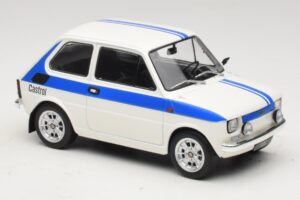 Fiat 126 Castrol Livery Bílý Modrý MCG 1:18 MCG18666 Kov – obrázek 4 z 6