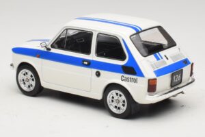 Fiat 126 Castrol Livery Bílý Modrý MCG 1:18 MCG18666 Kov – obrázek 5 z 6