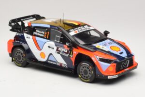 Hyundai i20 N Rally1 #1 T. Neuville / M. Wydaeghe Safari Rally Kenya 2025 IXO 1:18 18RMC247B Kov – obrázek 4 z 6