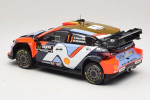 Hyundai i20 N Rally1 #1 T. Neuville / M. Wydaeghe Safari Rally Kenya 2025 IXO 1:18 18RMC247B Kov – obrázek 5 z 6