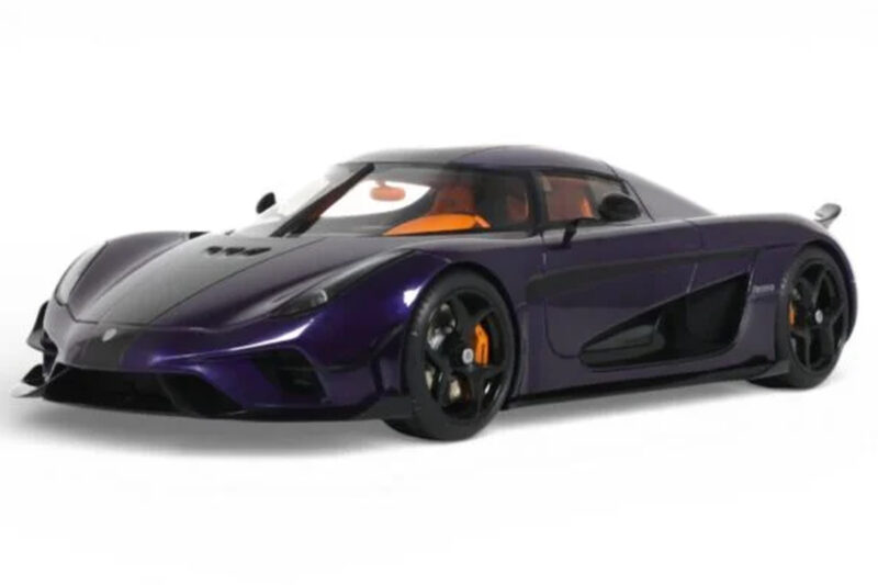 Koenigsegg Regera Fialový GT Spirit 1:18 GT973 Pryskyřice