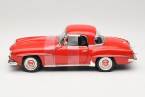 Mercedes 190 SL W121 Kupé Červený ERTL 1:18 7465 Kov – obrázek 3 z 6