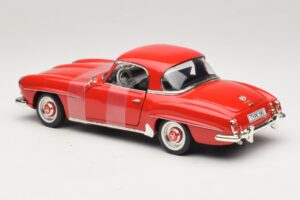 Mercedes 190 SL W121 Kupé Červený ERTL 1:18 7465 Kov – obrázek 5 z 6