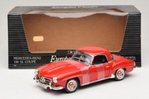 Mercedes 190 SL W121 Kupé Červený ERTL 1:18 7465 Kov – obrázek 6 z 6