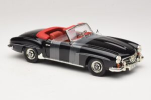 Mercedes 190 SL W121 Roadster Černý ERTL 1:18 7464 Kov – obrázek 4 z 6
