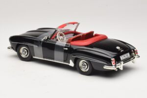 Mercedes 190 SL W121 Roadster Černý ERTL 1:18 7464 Kov – obrázek 5 z 6