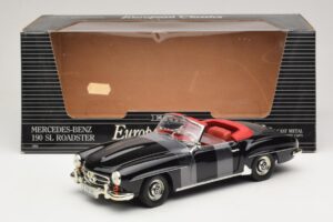 Mercedes 190 SL W121 Roadster Černý ERTL 1:18 7464 Kov – obrázek 6 z 6