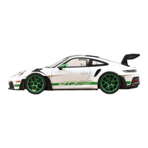 Porsche 911 992 GT3 RS Tribute to Carrera RS Bílý Python Green Norev 1:12 127535 Kov – obrázek 3 z 4