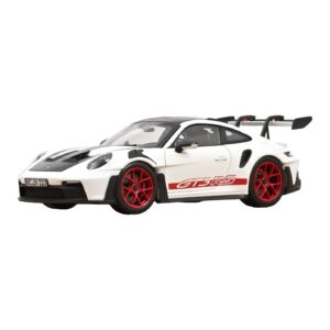 Porsche 911 992 GT3 RS Weissach Package Bílý Pyro Red Norev 1:18 187373 Kov