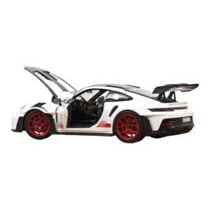Porsche 911 992 GT3 RS Weissach Package Bílý Pyro Red Norev 1:18 187373 Kov – obrázek 2 z 3
