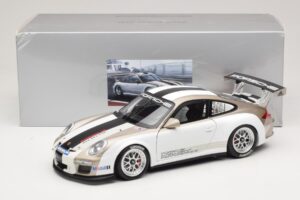 Porsche 911 997 GT3 Cup Bílý S Pruhy 2008 Minichamps 1:18 WAP0210130C Kov – obrázek 8 z 8