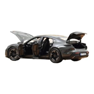 Porsche Taycan Turbo S Slate Grey Neo Norev 1:18 187654 Kov – obrázek 2 z 5