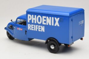 Tempo Hanseat Tříkolová Dodávka Phoenix Blue Minichamps 1:18 180099040 Kov – obrázek 5 z 6