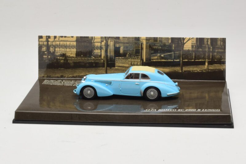 Alfa Romeo 8C 2900B Lungo Světle Modrý Minichamps 1:43 436120420 Kov