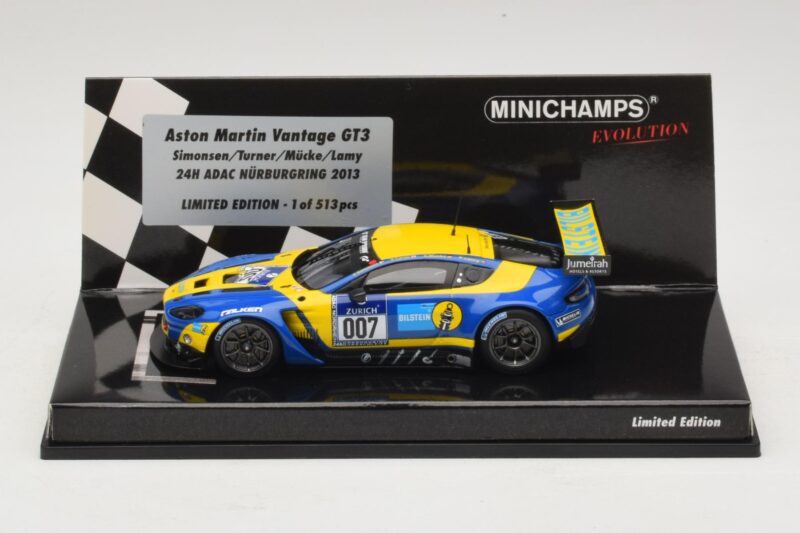 Aston Martin Vantage GT3 #007 A. Simonsen / Turner 24 Hours of Nurburgring 2013 Minichamps 1:43 437131307 Kov
