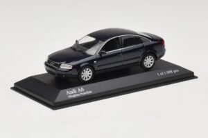 Audi A6 C5 Modrá Metalíza Minichamps 1:43 430010201 Kov – obrázek 2 z 4