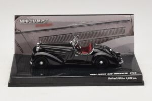 Audi Front 225 Roadster Černý Minichamps 1:43 437019131 Kov