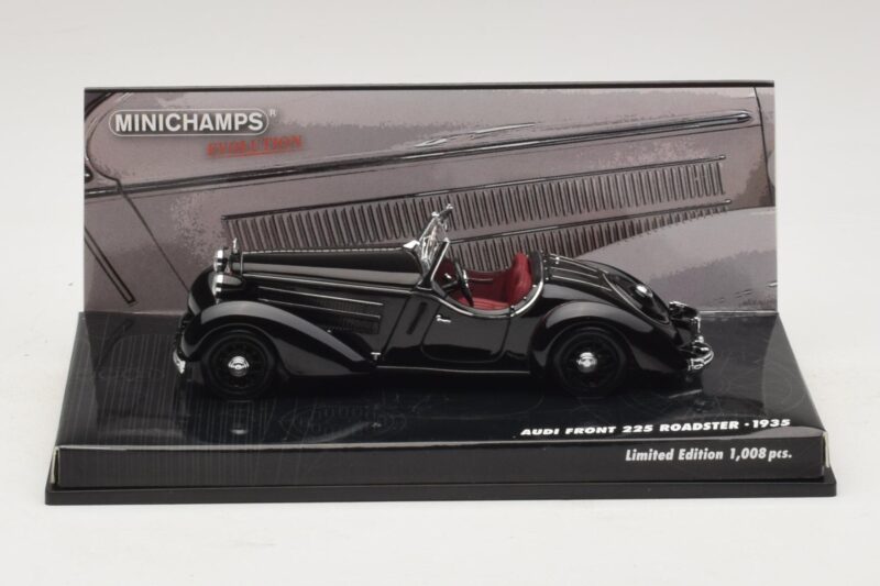 Audi Front 225 Roadster Černý Minichamps 1:43 437019131 Kov