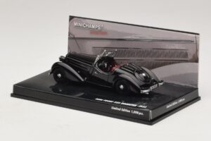 Audi Front 225 Roadster Černý Minichamps 1:43 437019131 Kov – obrázek 3 z 5
