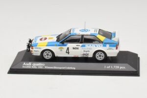 Audi Quattro #4 S. Blomqvist / B. Cederberg Rally Sweden Winner 1982 Minichamps 1:43 430821904 Kov