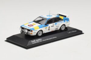 Audi Quattro #4 S. Blomqvist / B. Cederberg Rally Sweden Winner 1982 Minichamps 1:43 430821904 Kov – obrázek 2 z 4