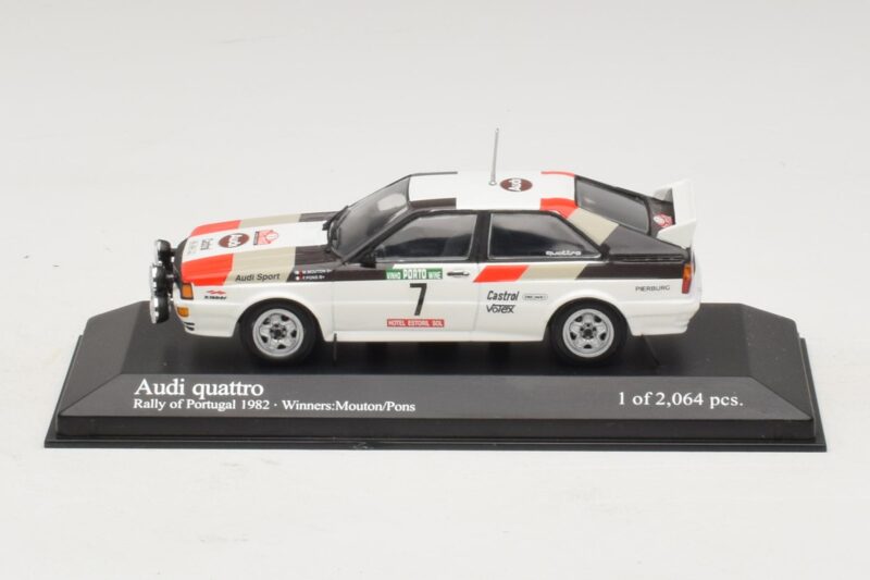 Audi Quattro #7 M. Mouton / F. Pons Pikes Peak International Hill Climb 1984 Minichamps 1:43 Audi Quattro #7 M. Mouton / F. Pons Pikes Peak International Hill Climb 1984 Minichamps 1:43 AUDI014 Kov