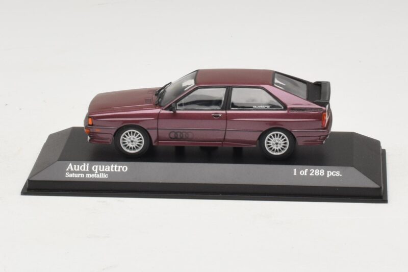 Audi Quattro Hnědá Metalíza Minichamps 1:43 Audi Quattro Hnědá Metalíza Minichamps 1:43 430019429 Kov