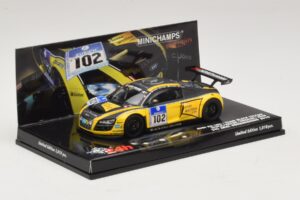 Audi R8 LMS GT3 #102 H-J. Stuck / H. Heyer Black Falcon 24 Hours of Nurburgring 2010 Minichamps 1:43 437101912 Kov – obrázek 2 z 5
