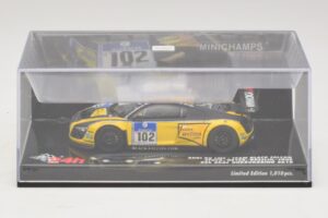 Audi R8 LMS GT3 #102 H-J. Stuck / H. Heyer Black Falcon 24 Hours of Nurburgring 2010 Minichamps 1:43 437101912 Kov – obrázek 4 z 5