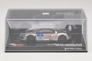 Audi R8 LMS GT3 #111 Metha / Breslin Black Falcon 24 Hours of Nurburgring 2010 Minichamps 1:43 437101911 Kov – obrázek 4 z 5