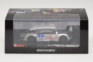 Audi R8 LMS GT3 #111 Metha / Breslin Black Falcon 24 Hours of Nurburgring 2010 Minichamps 1:43 437101911 Kov – obrázek 5 z 5