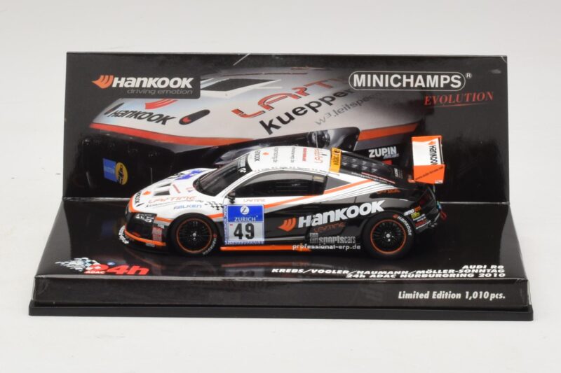 Audi R8 LMS GT3 #49 Krebs / Vogler Hankook 24 Hours of Nurburgring 2010 Minichamps 1:43 Audi R8 LMS GT3 #49 Krebs / Vogler Hankook 24 Hours of Nurburgring 2010 Minichamps 1:43 437101949 Kov